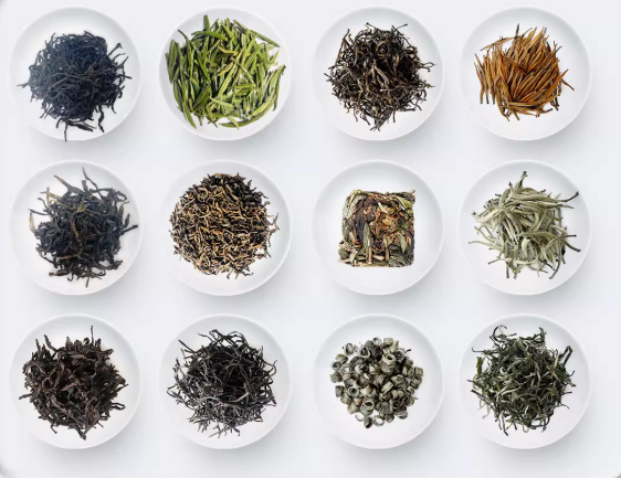 What are the differences among white tea, green tea, black tea, oolong tea and Pu'er tea?